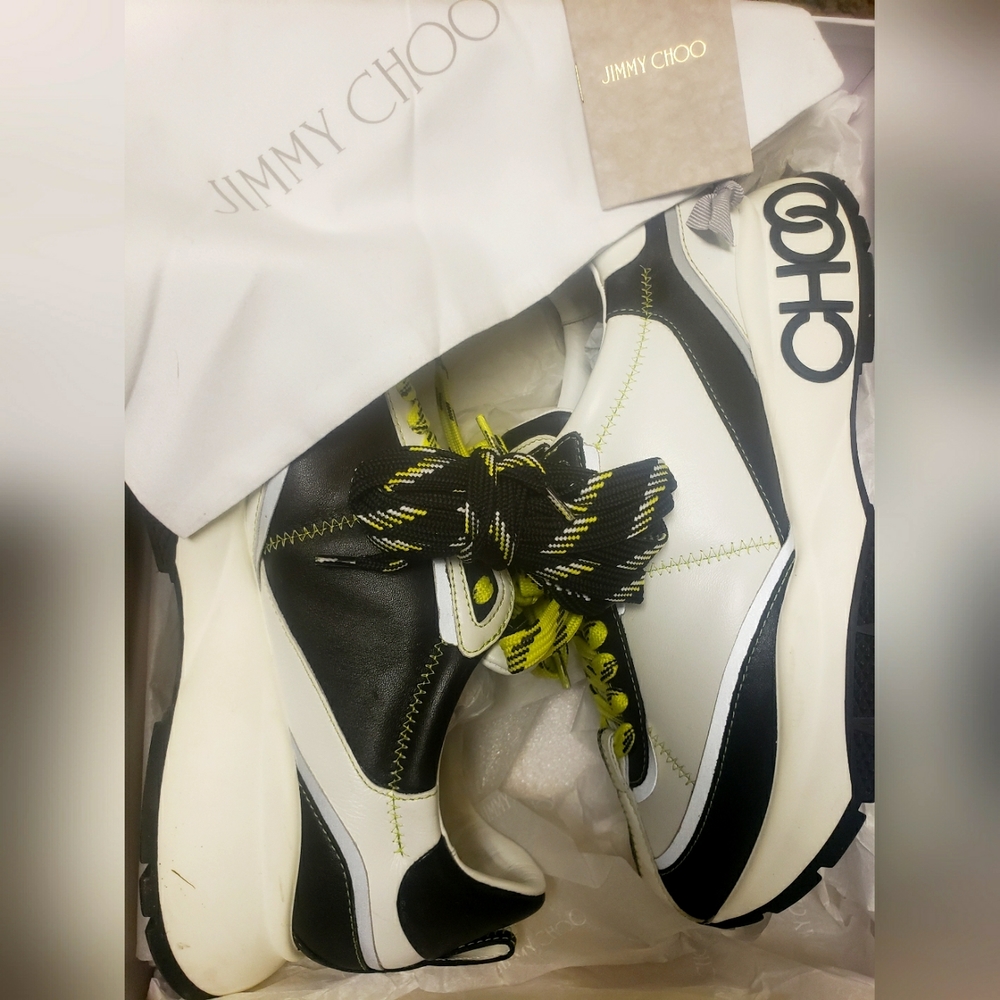 Jimmy Choo Black Raine Sneakers